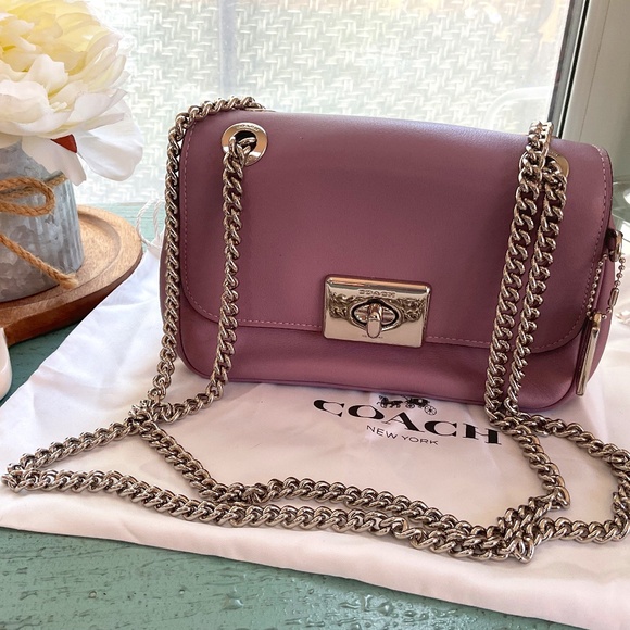 Coach Handbags - Coach Purple Leather Mini Cassidy Handbag “Like New”